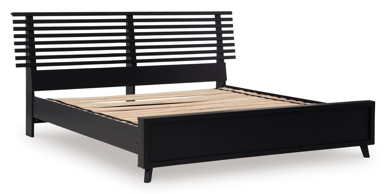 Danziar Black King Slat Headboard Only B1013158
