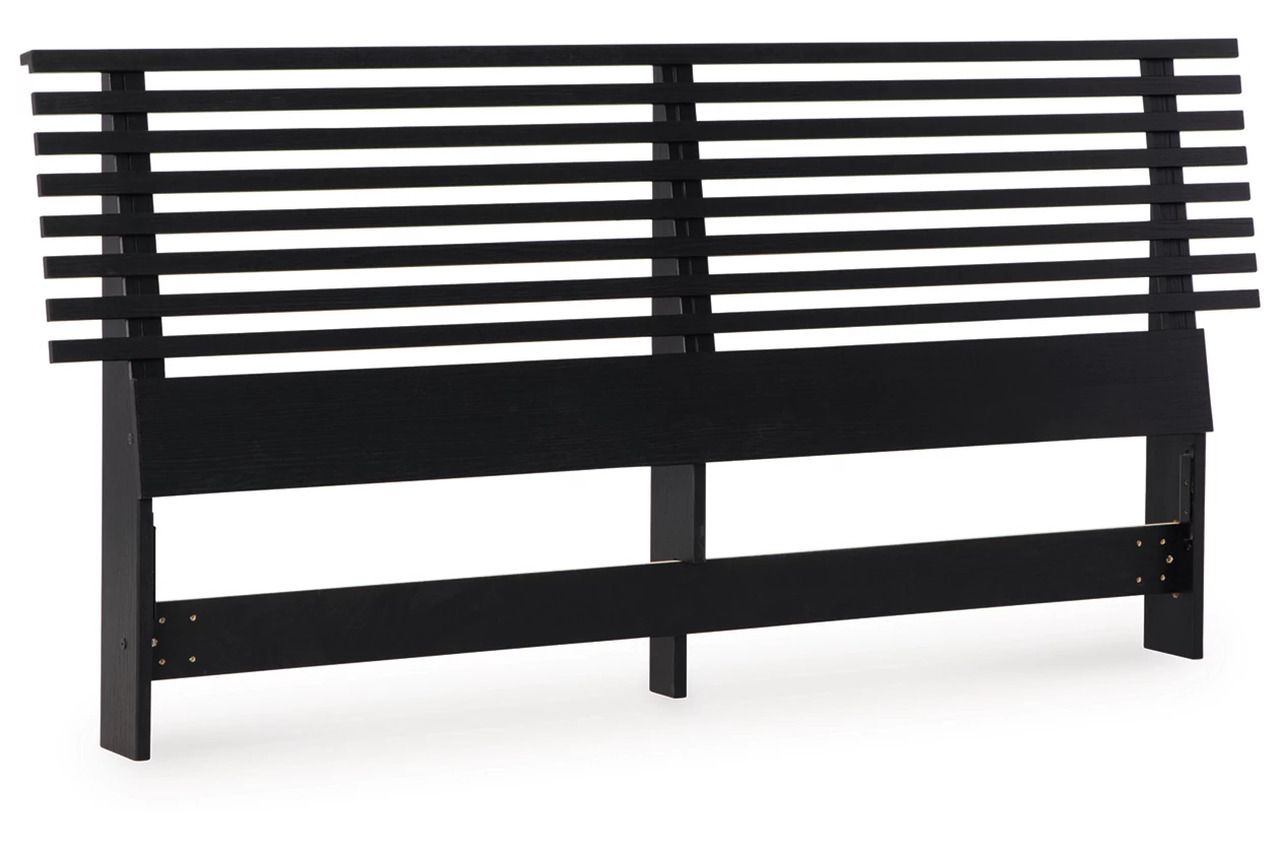 Danziar Full Slat Headboard In Black B1013187