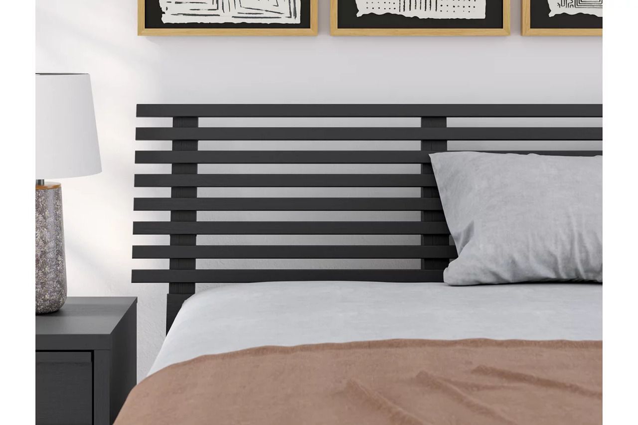 Danziar Full Slat Headboard In Black B1013187