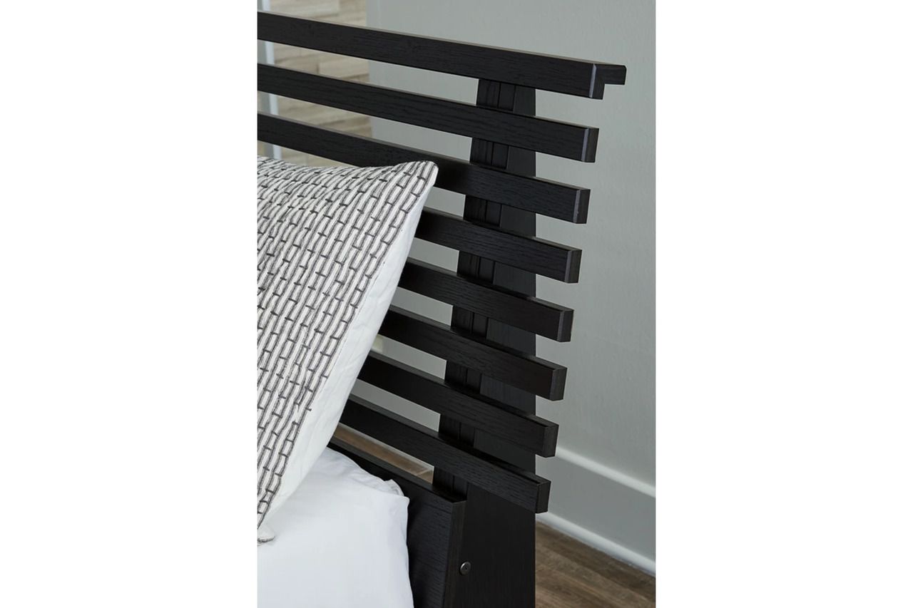 Danziar Full Slat Headboard In Black B1013187