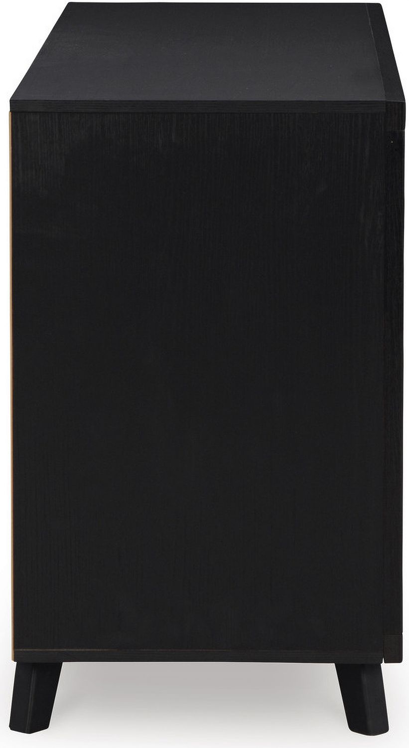 Danziar Black Six Drawer Dresser B1013231