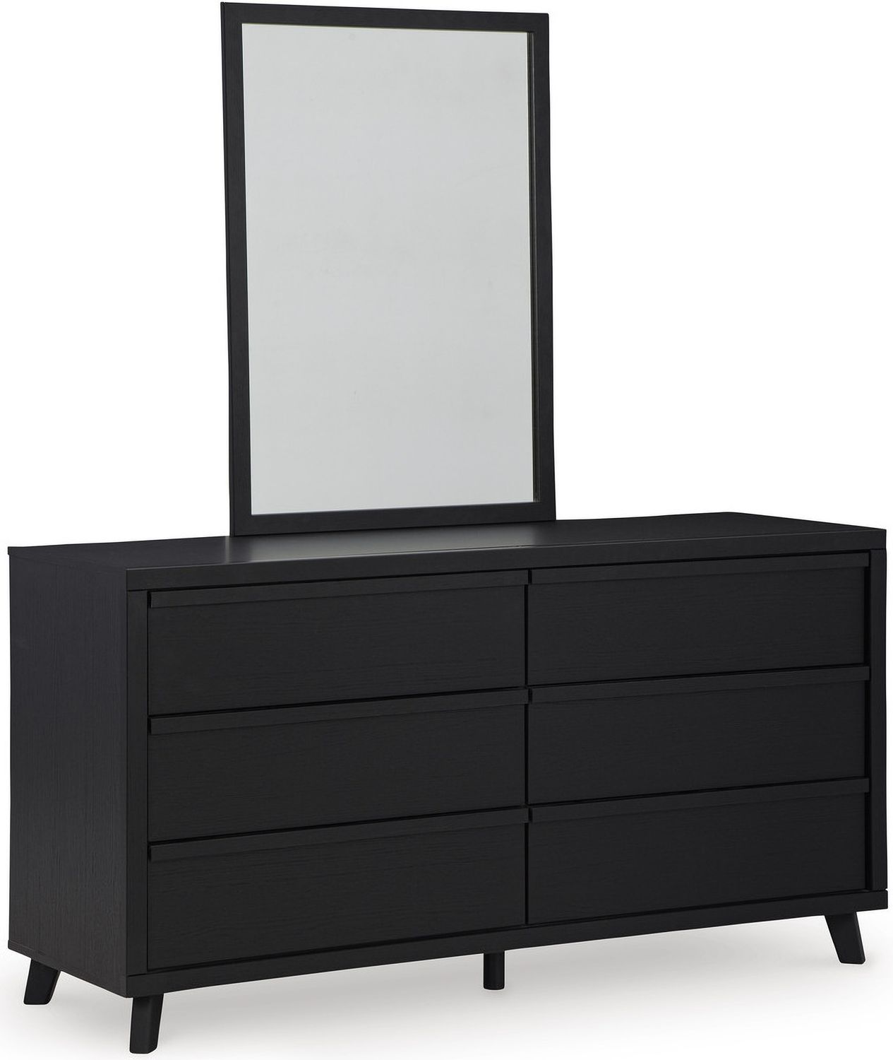 Danziar Black Six Drawer Dresser B1013231