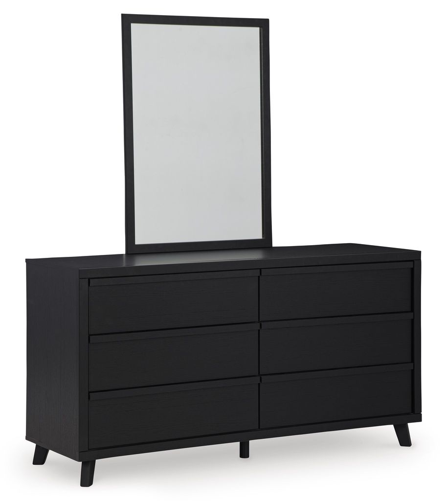 Danziar Black Bedroom Mirror B101336