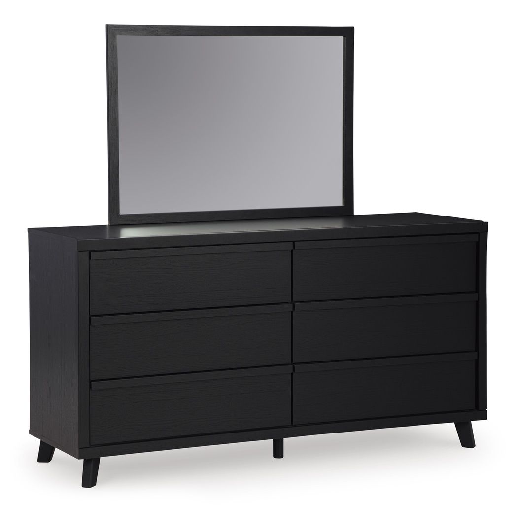 Danziar Black Bedroom Mirror B101336