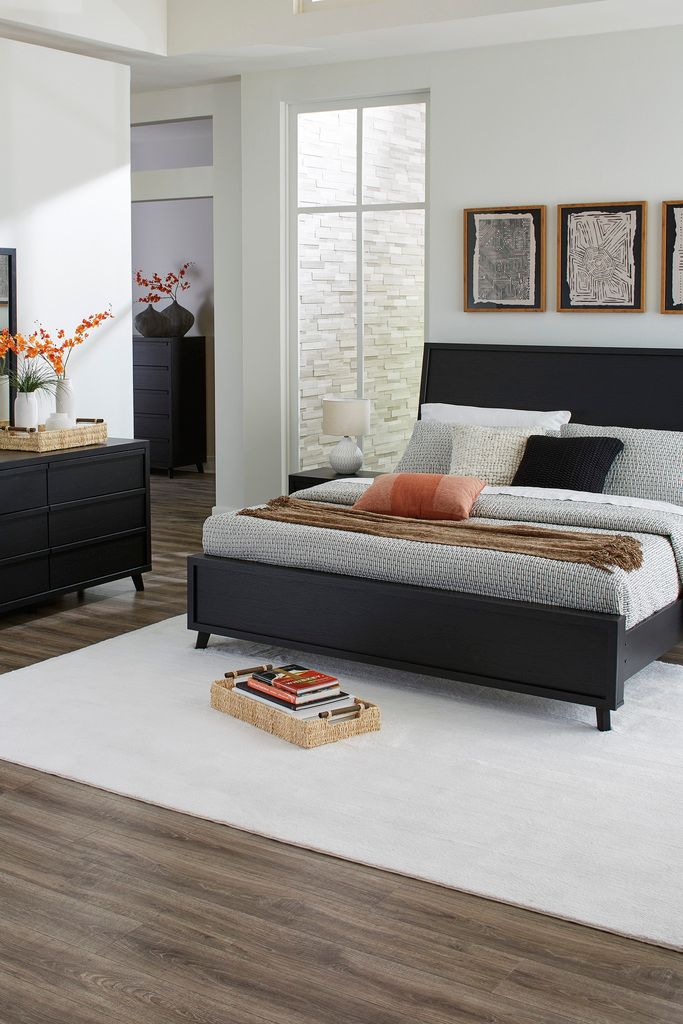 Danziar Black King Panel Headboard Only B101358
