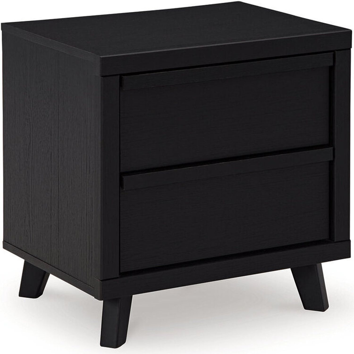 Danziar Black Two Drawer Night Stand B101392