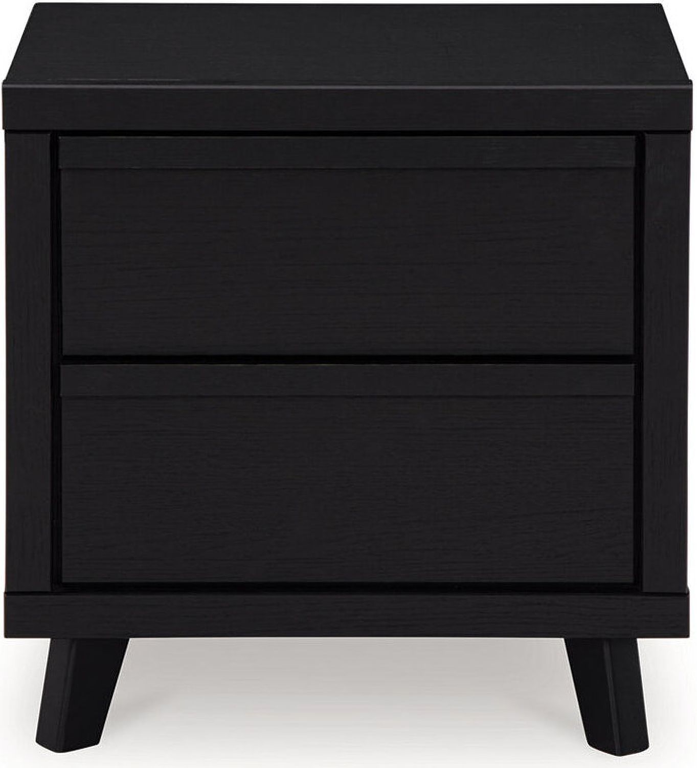Danziar Black Two Drawer Night Stand B101392