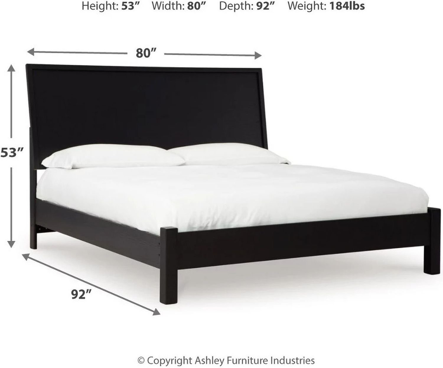 Danziar King Panel Bed In Black B1013B10