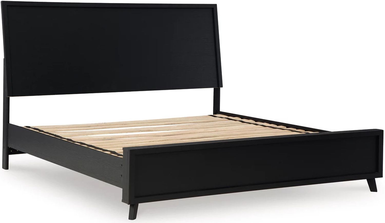 Danziar Queen Panel Bed In Black B1013B2