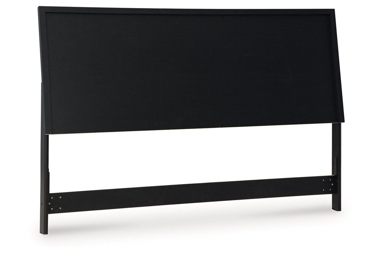 Danziar Queen Panel Bed In Black B1013B2