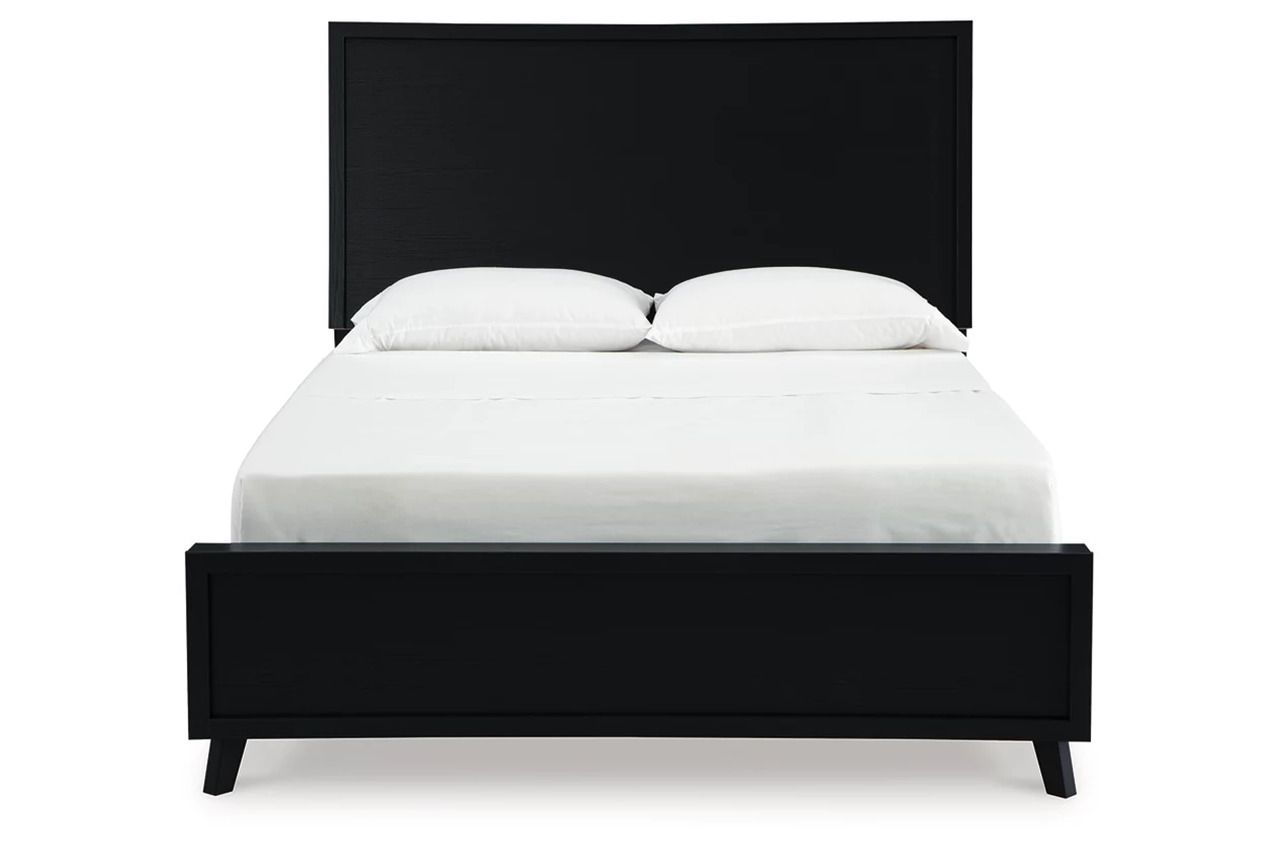 Danziar Full Panel Bed In Black B1013B20