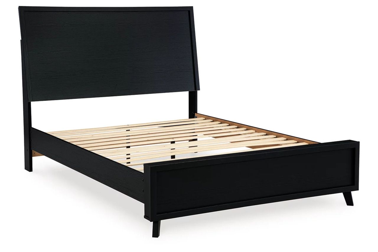 Danziar Full Panel Bed In Black B1013B20