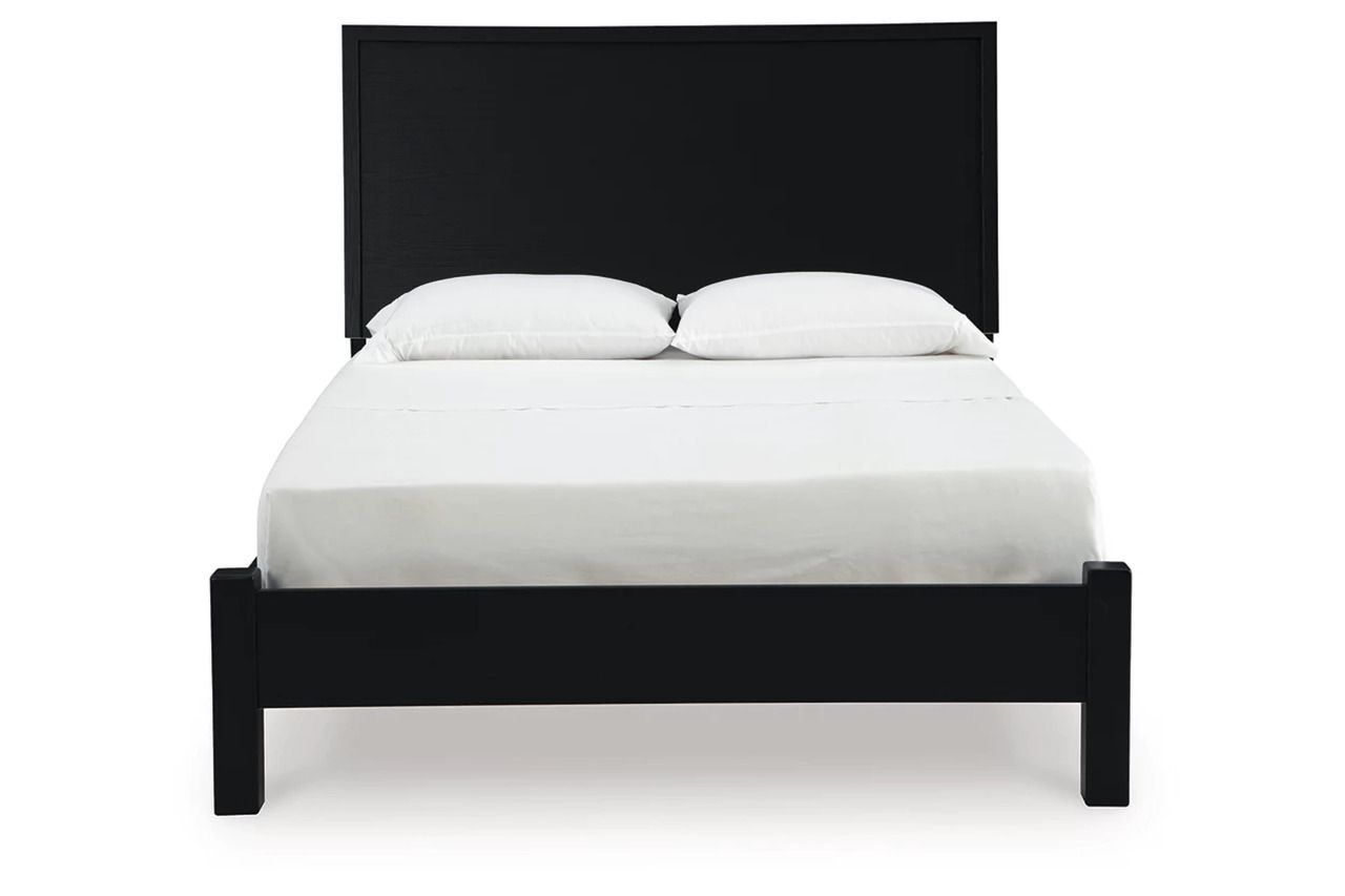 Danziar Full Panel Bed In Black B1013B25