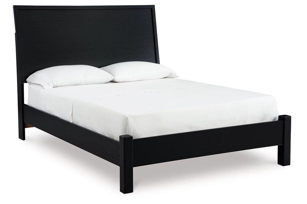 Danziar Full Panel Bed In Black B1013B25