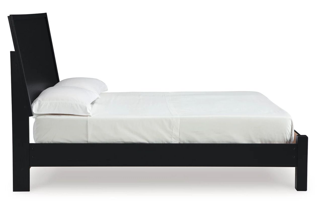 Danziar Full Panel Bed In Black B1013B25