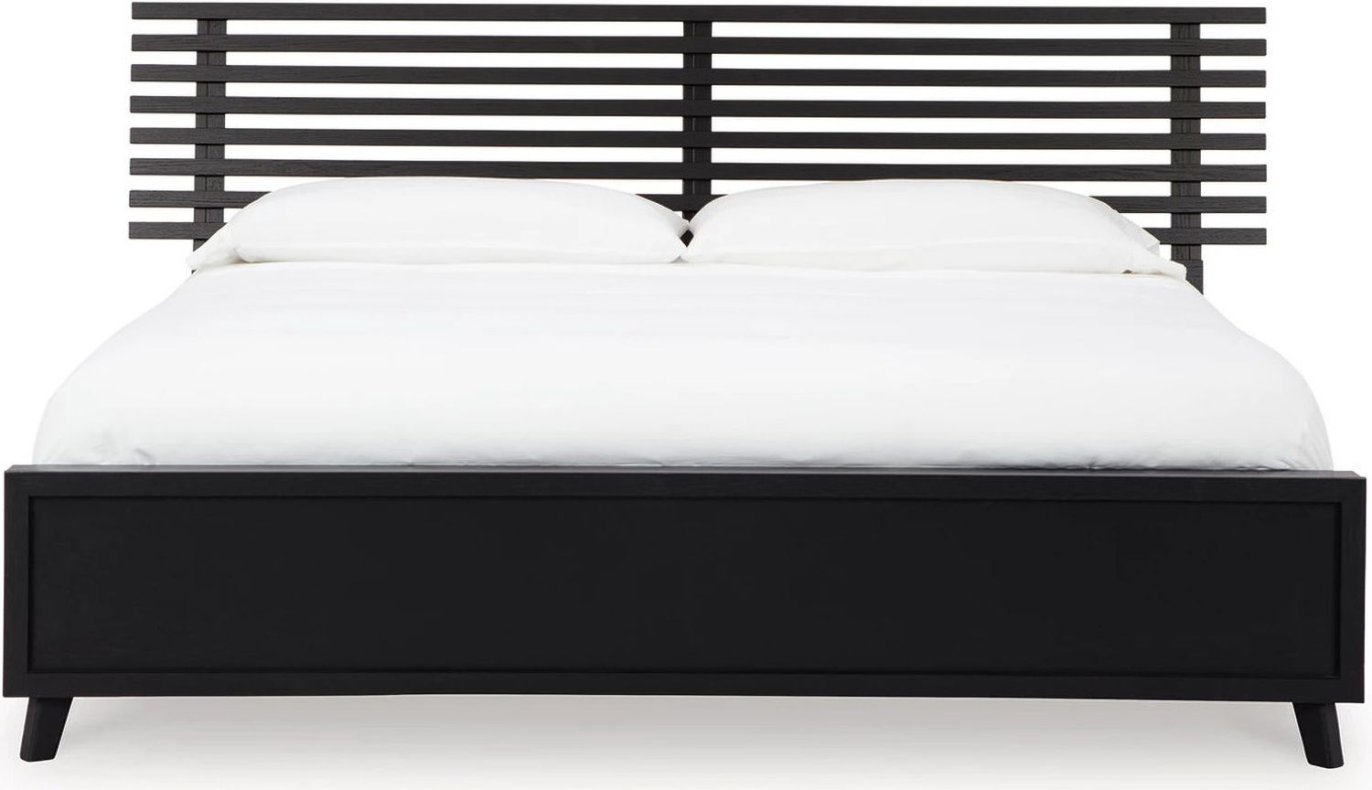 Danziar Queen Slat Panel Bed In Black B1013B4