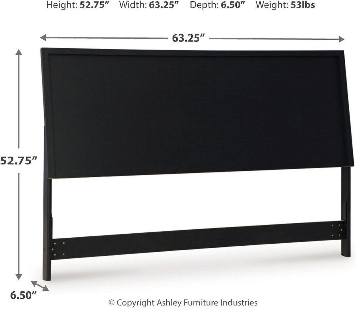 Danziar Queen Panel Bed In Black B1013B5