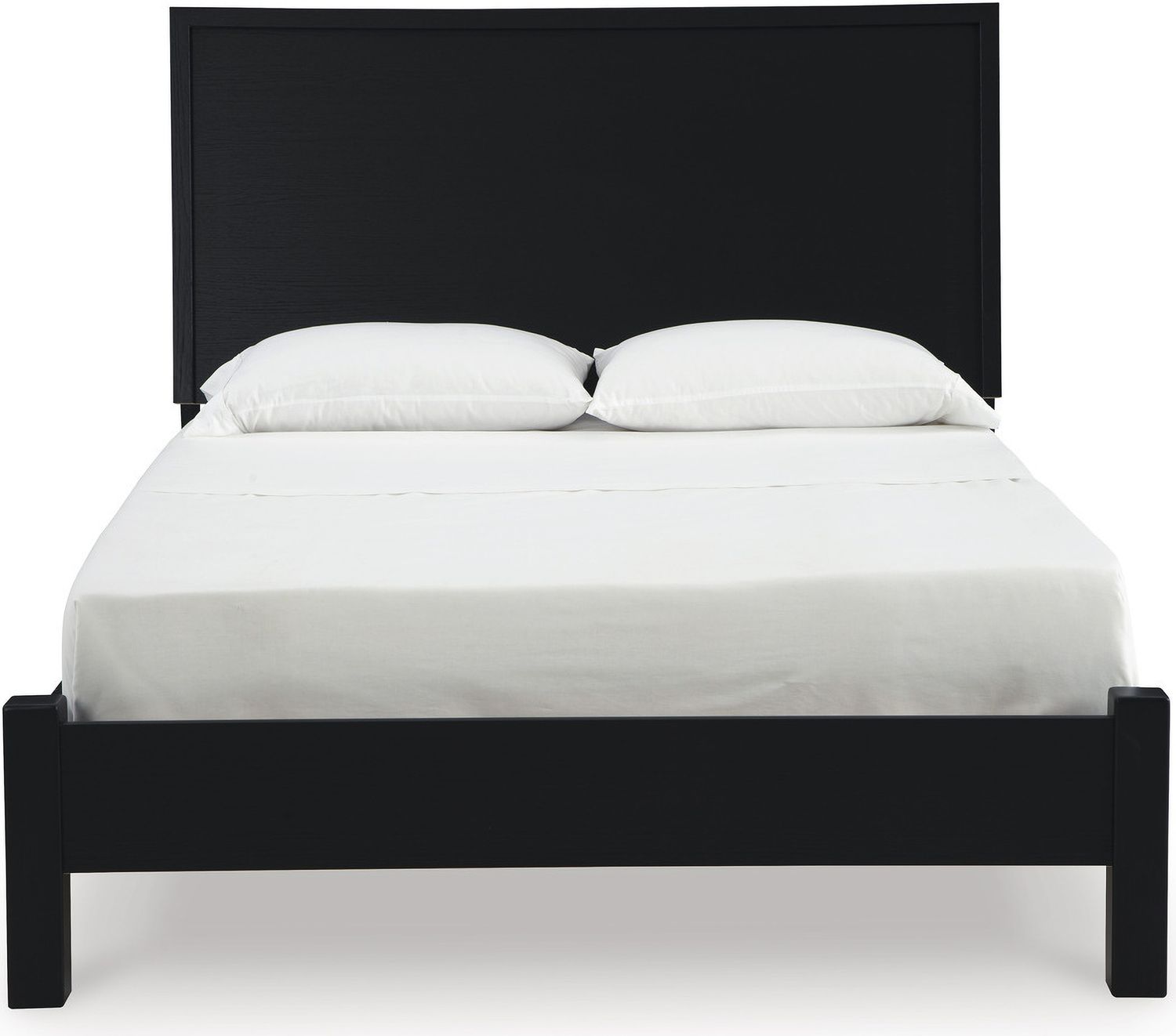 Danziar Queen Panel Bed In Black B1013B5