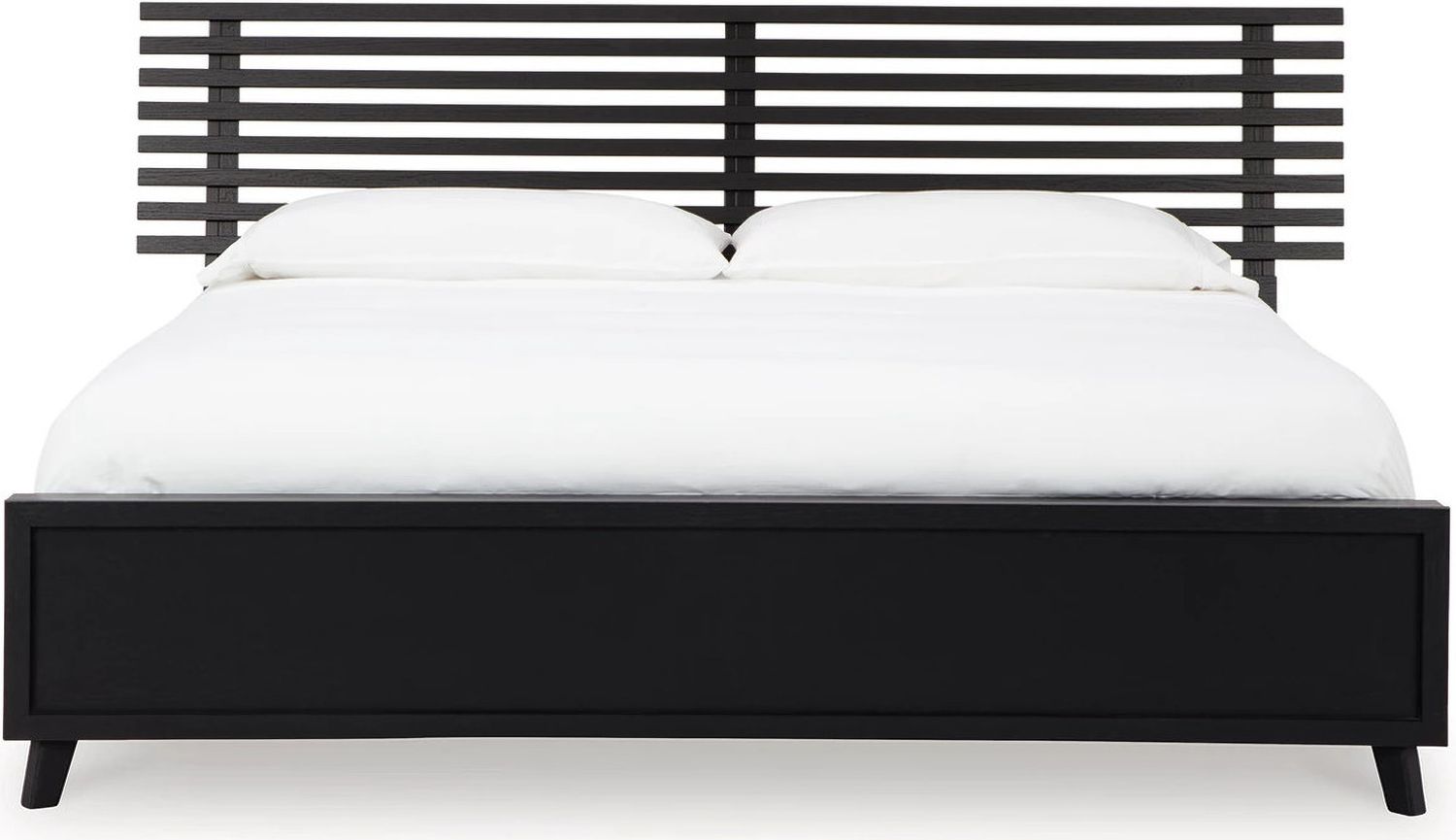 Danziar King Slat Panel Bed In Black B1013B9