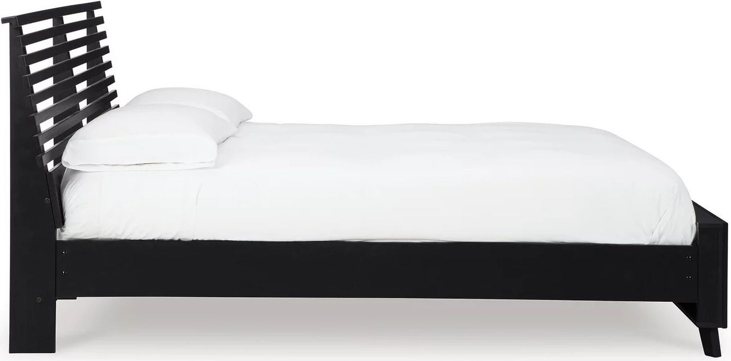 Danziar King Slat Panel Bed In Black B1013B9