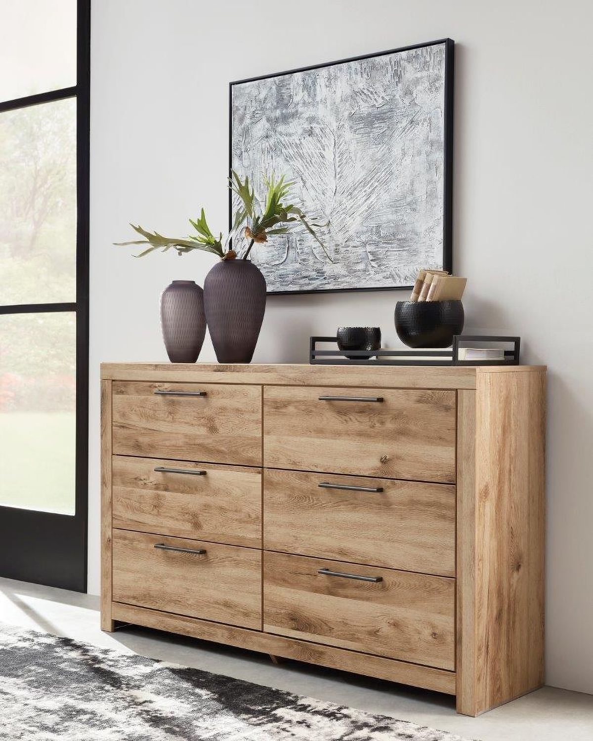 Hyanna Tan Six Drawer Dresser B105031