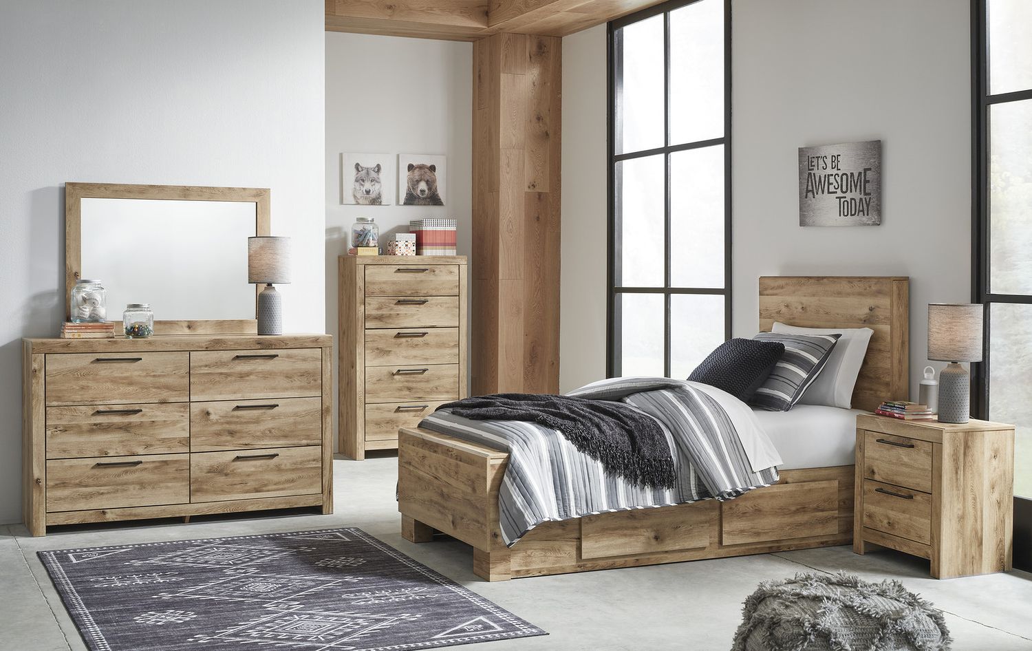 Hyanna Tan Six Drawer Dresser B105031