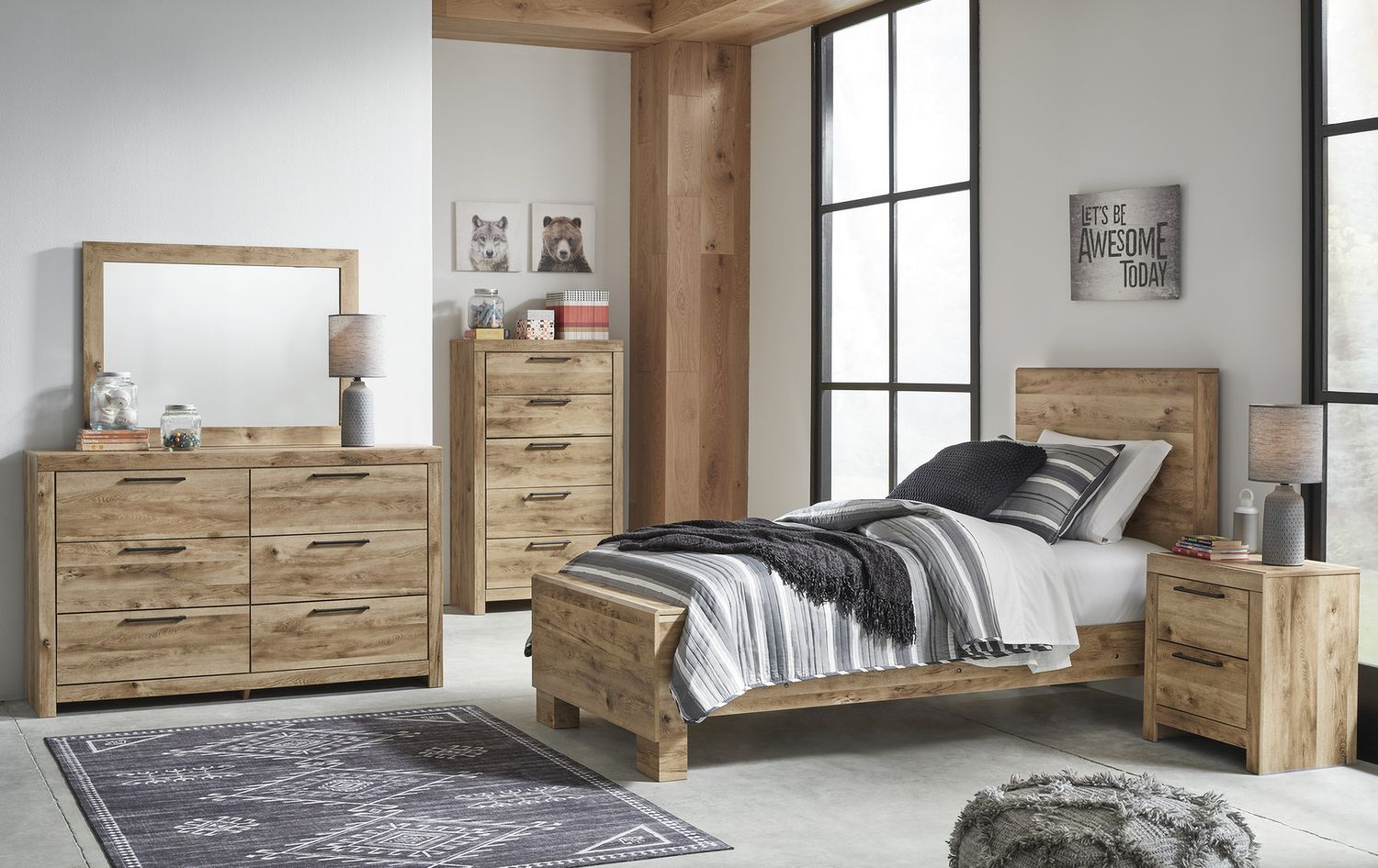 Hyanna Tan Six Drawer Dresser B105031