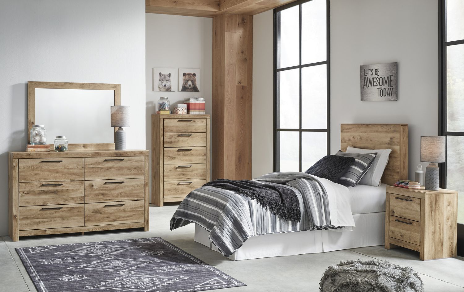 Hyanna Tan Six Drawer Dresser B105031