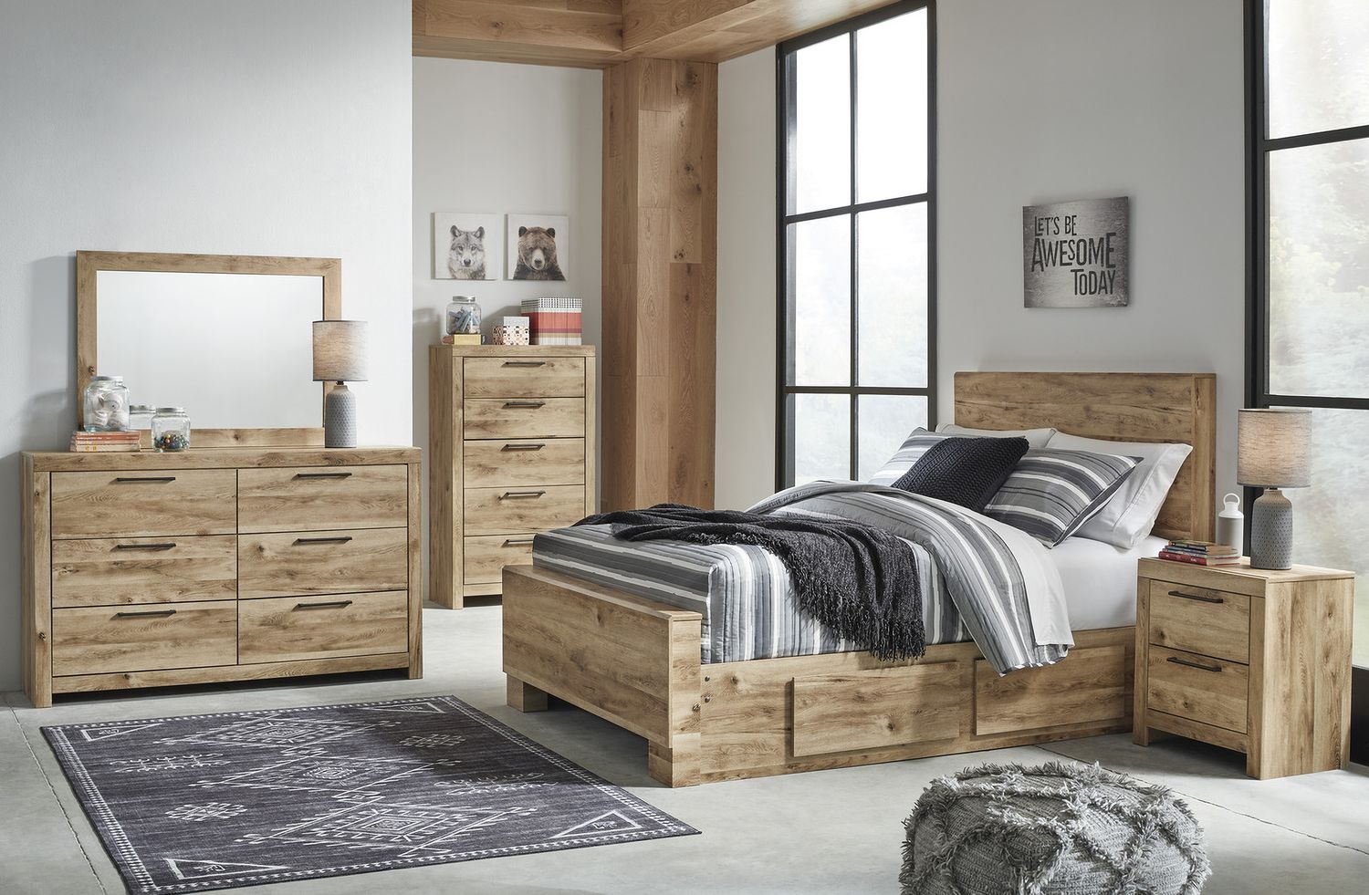 Hyanna Tan Six Drawer Dresser B105031