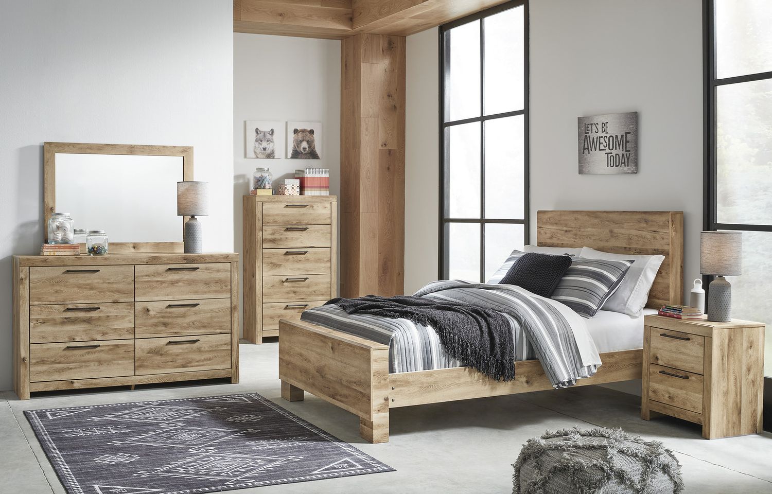 Hyanna Tan Six Drawer Dresser B105031