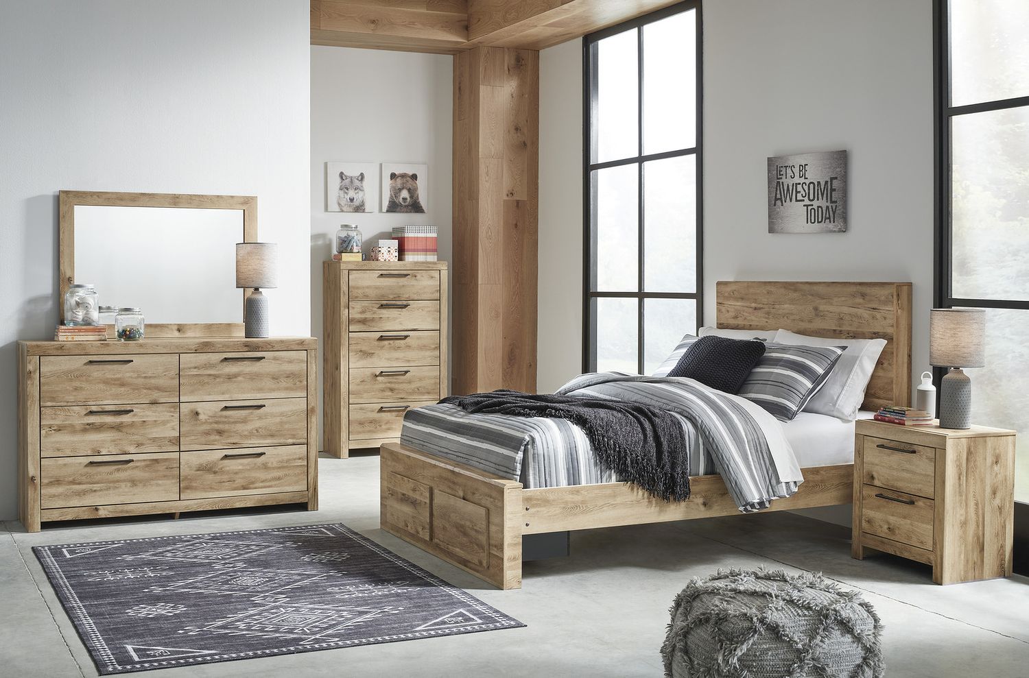 Hyanna Tan Six Drawer Dresser B105031