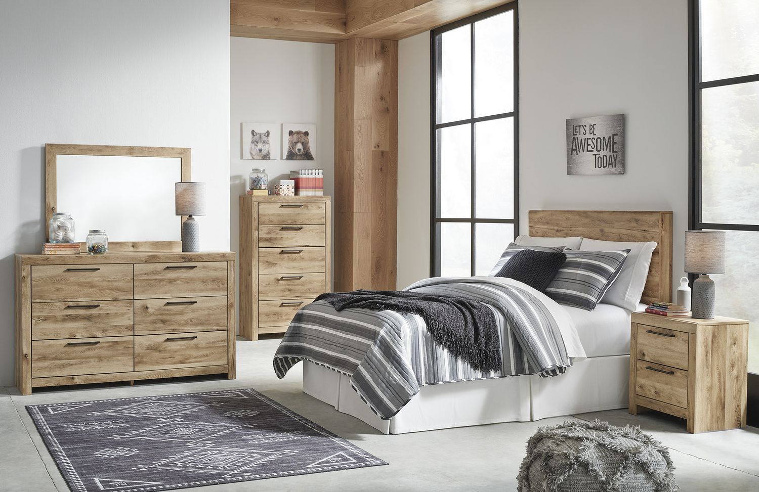Hyanna Tan Six Drawer Dresser B105031