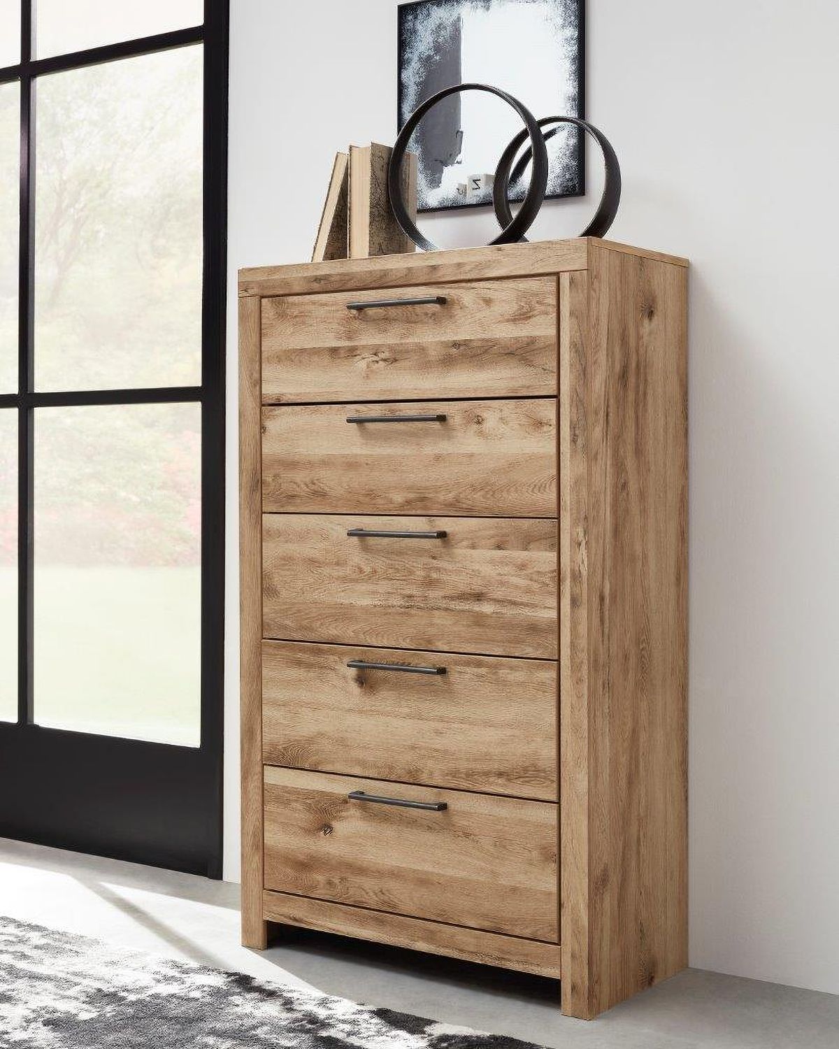 Hyanna Tan Five Drawer Chest B105046