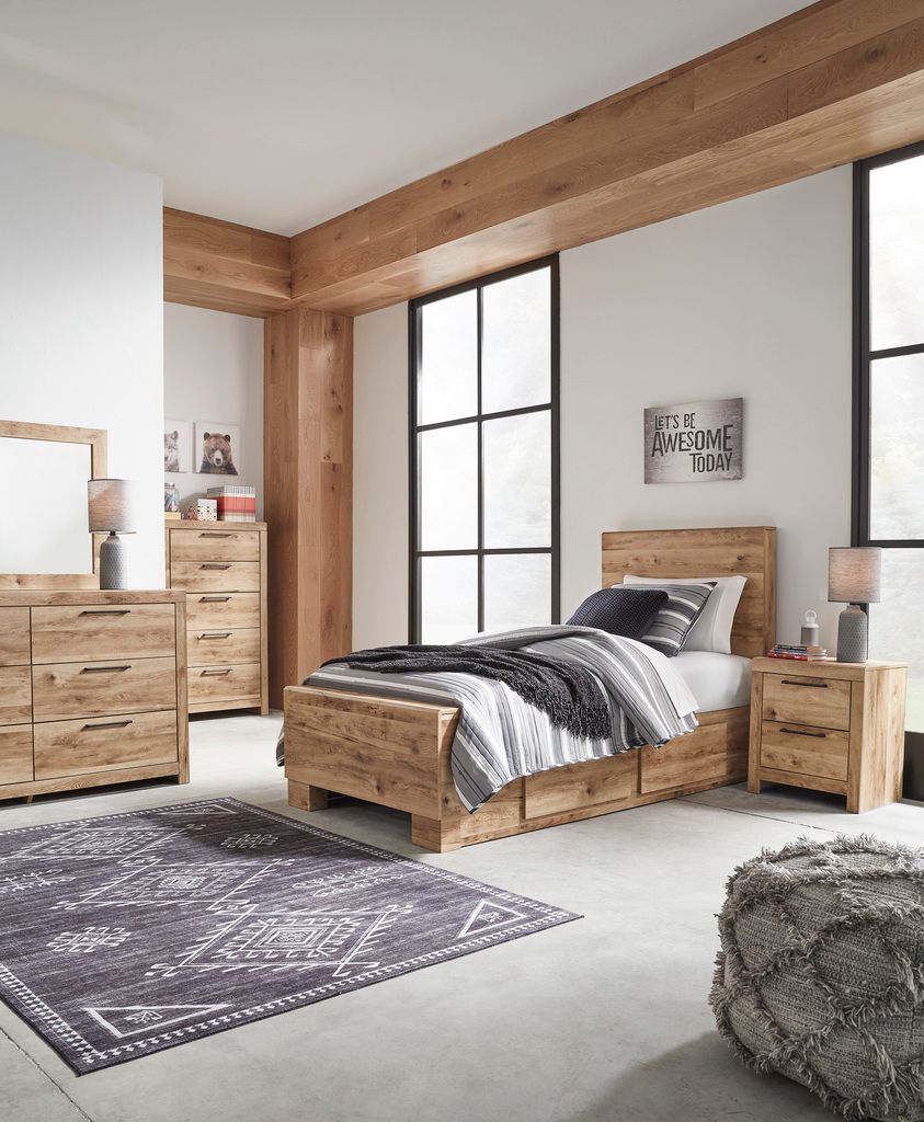 Hyanna Tan Brown Twin Panel Headboard Only B105053