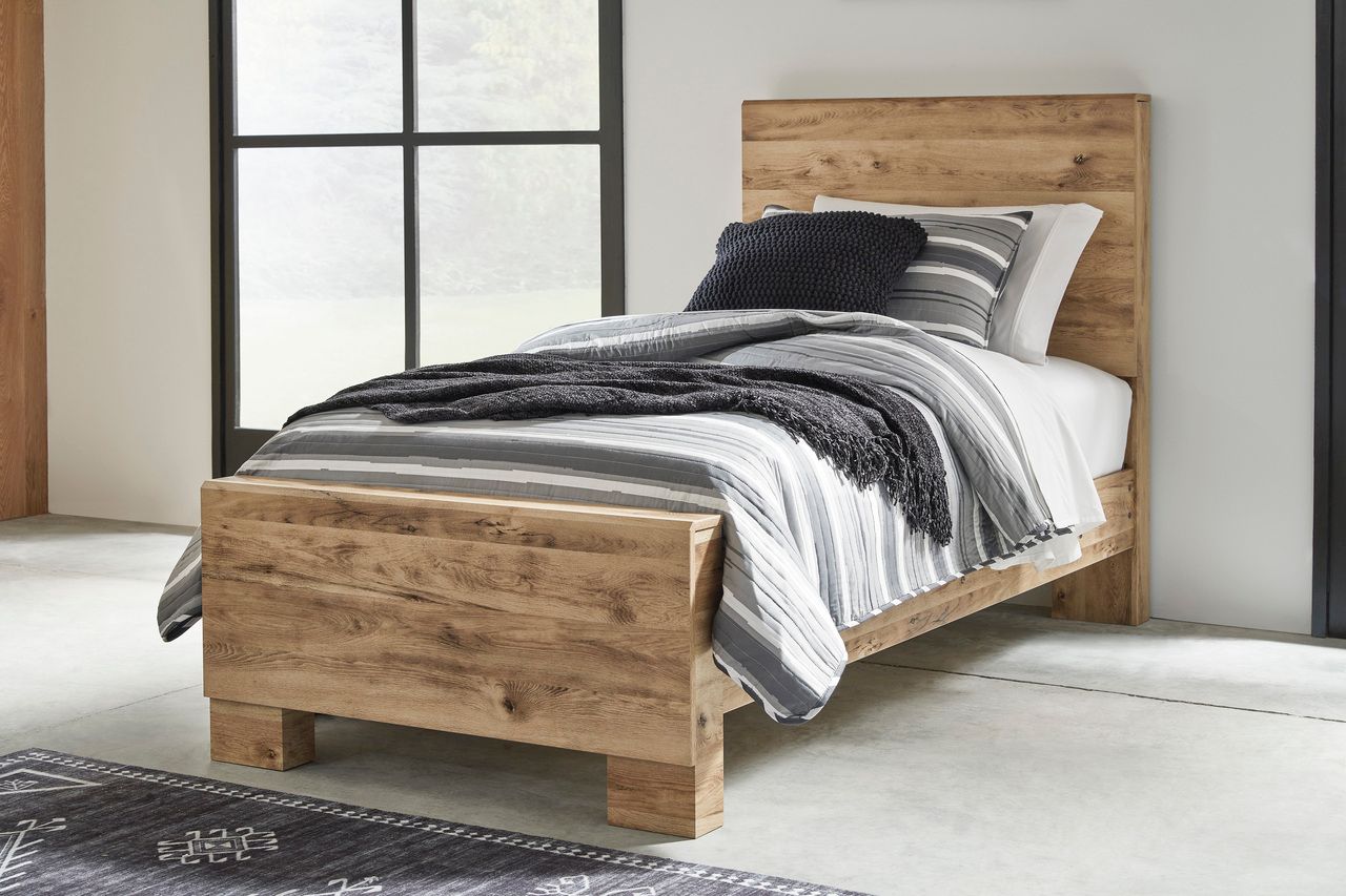 Hyanna Tan Brown Twin Panel Headboard Only B105053