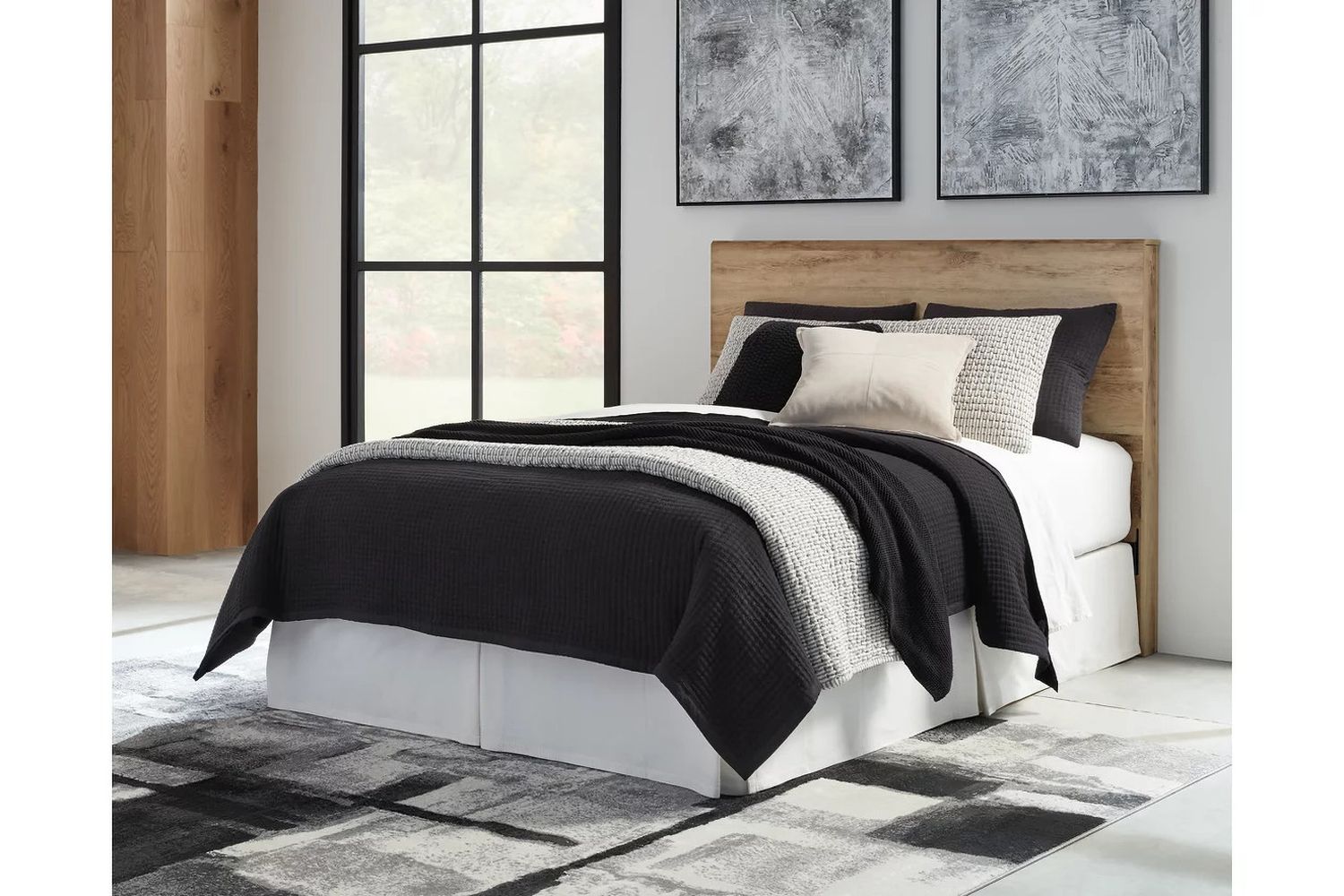 Hyanna Tan Brown Queen Panel Headboard Only B105057
