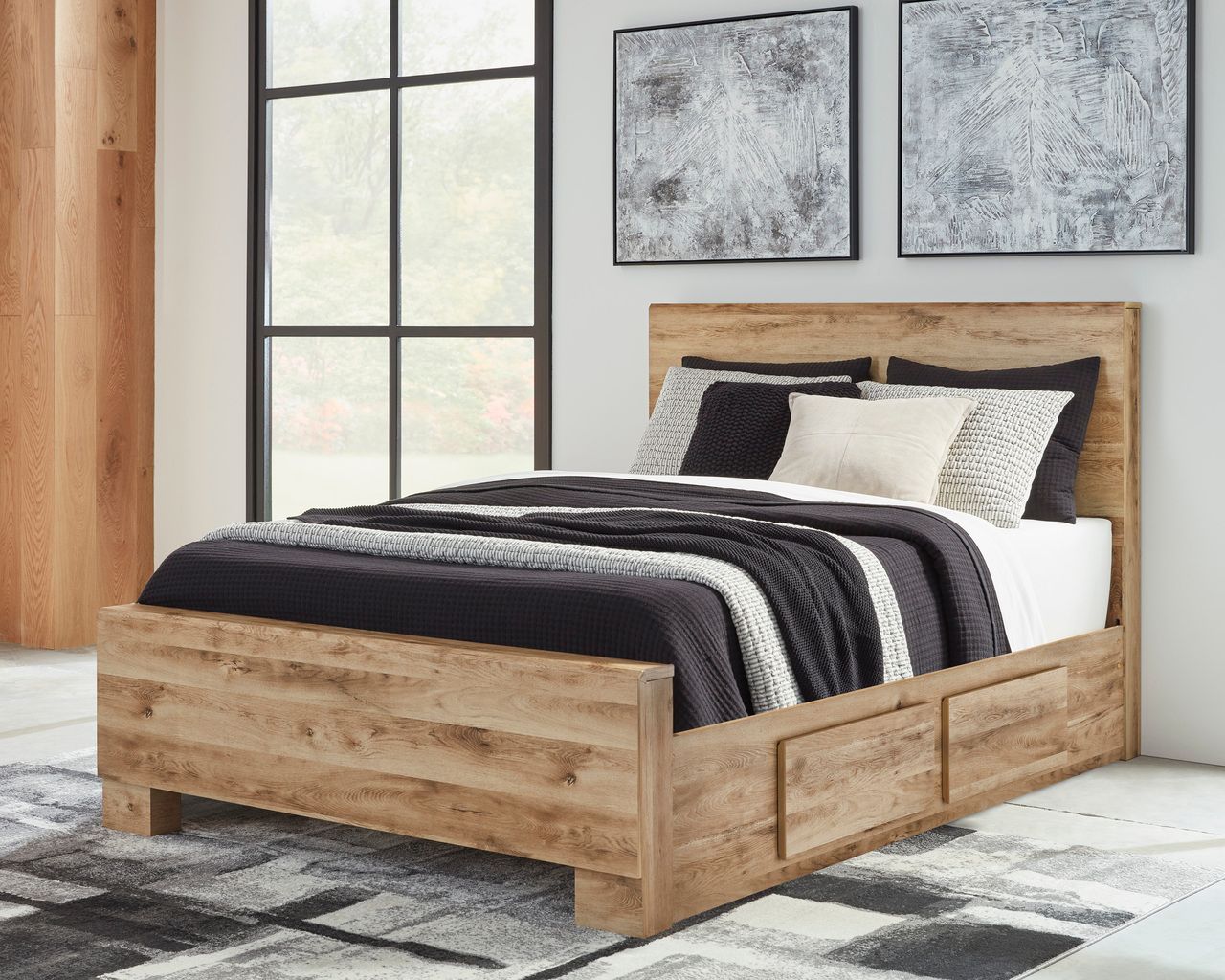 Hyanna Tan Brown Queen Panel Headboard Only B105057
