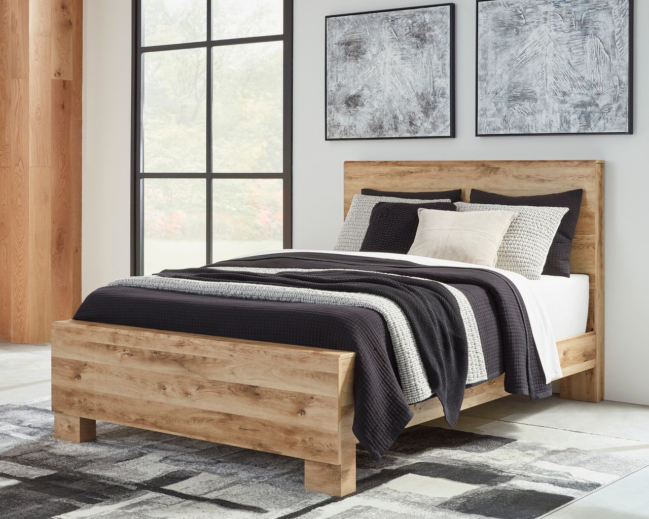 Hyanna Tan Brown Queen Panel Headboard Only B105057