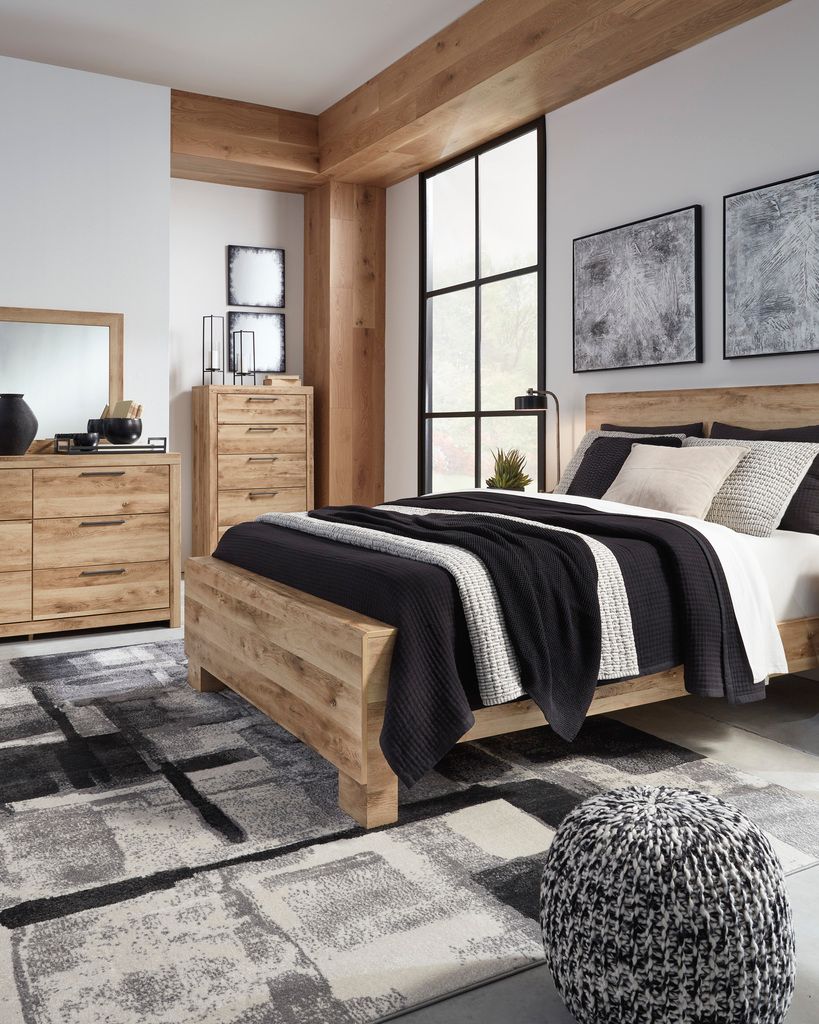 Hyanna Tan Brown Queen Panel Headboard Only B105057