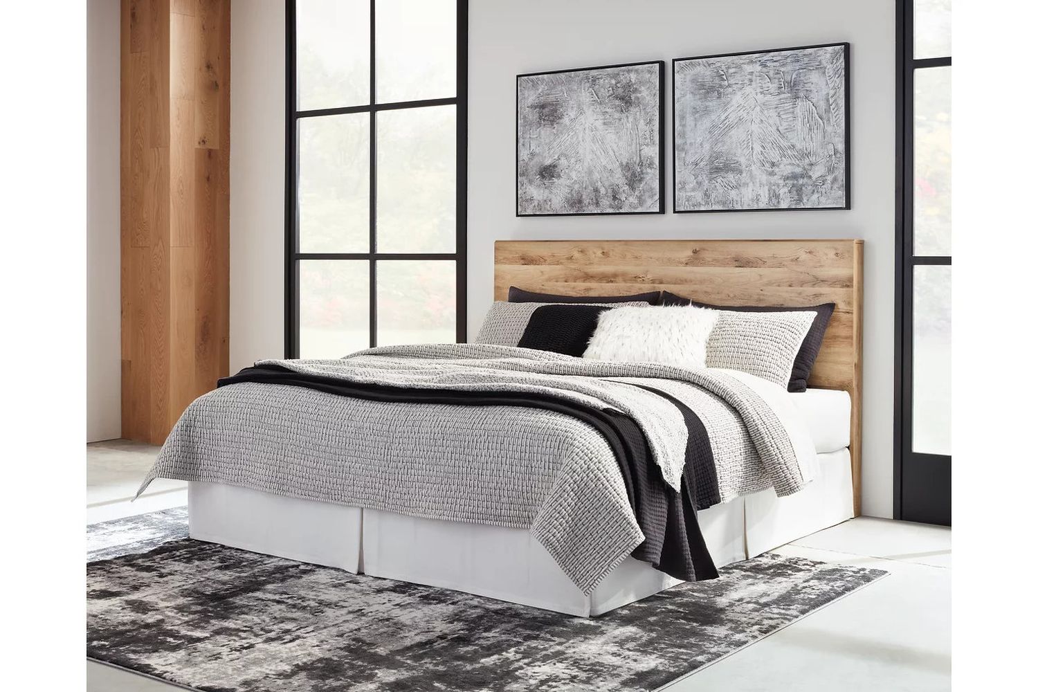 Hyanna Tan Brown King Panel Headboard Only B105058