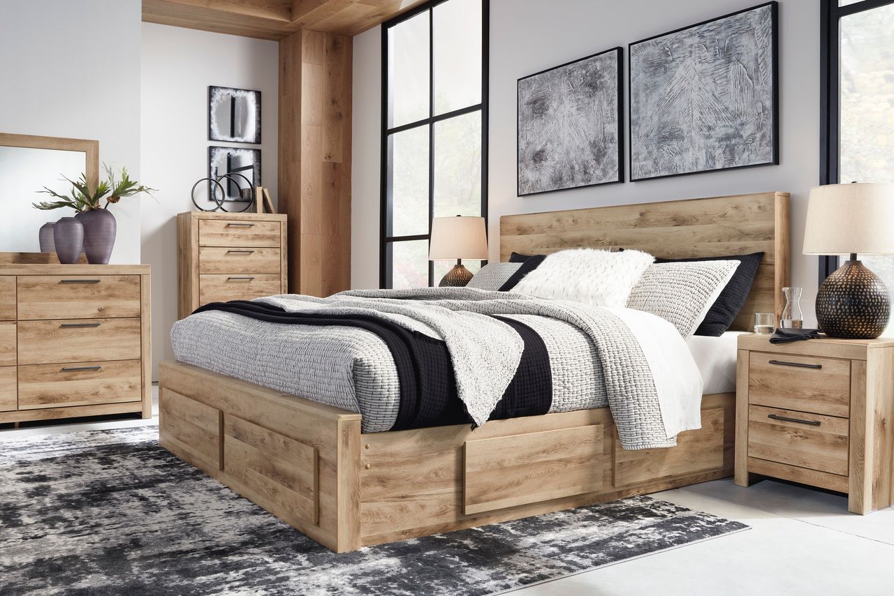 Hyanna Tan Brown King Panel Headboard Only B105058