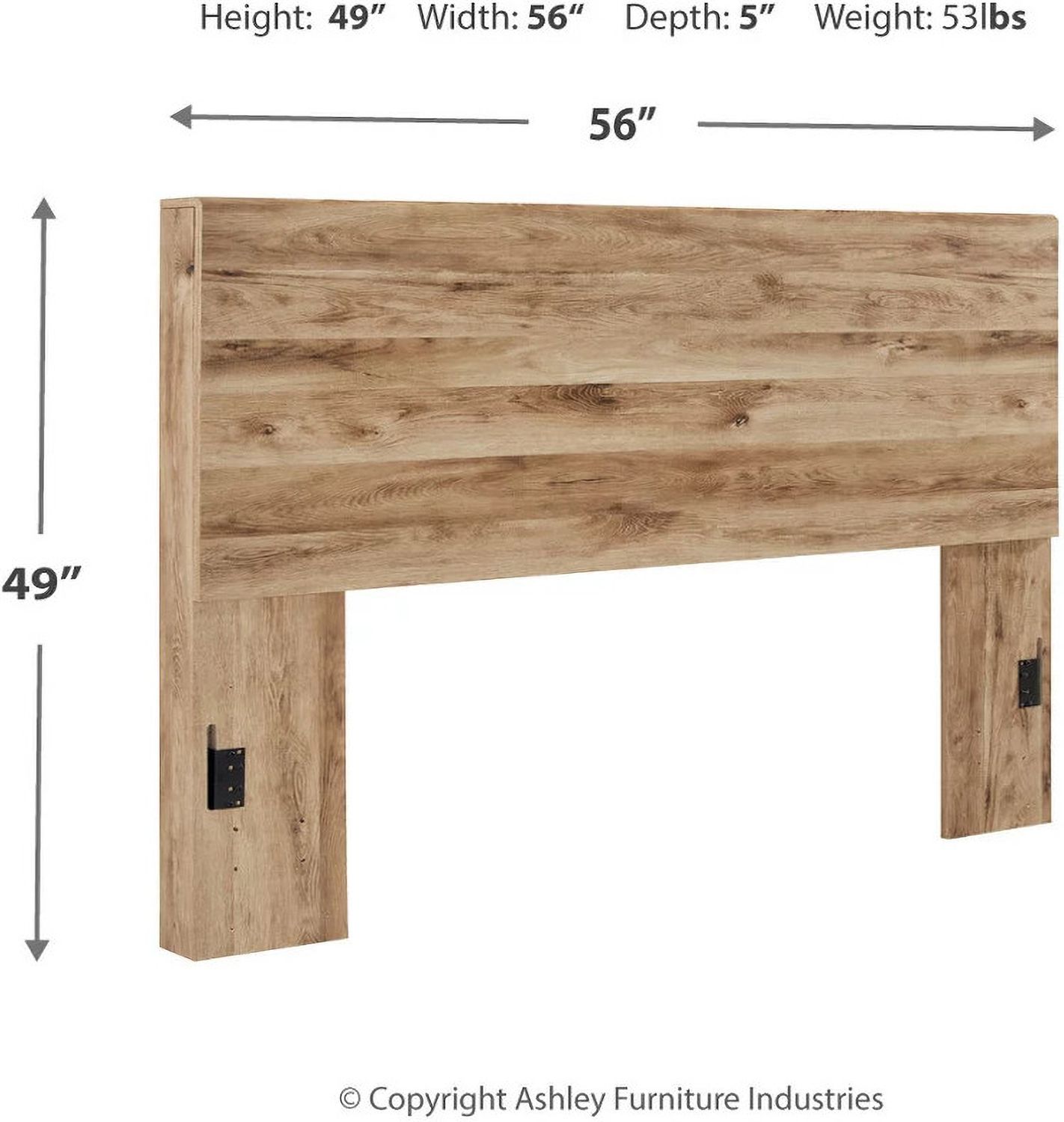 Hyanna Tan Brown Full Panel Headboard Only B105087