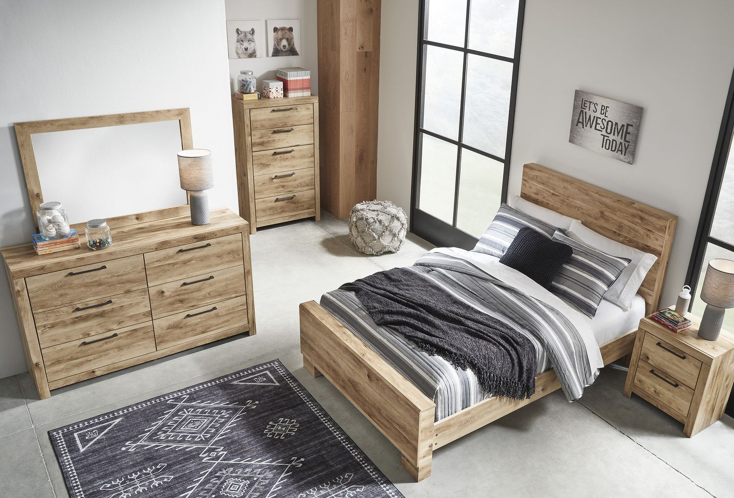 Hyanna Tan Brown Full Panel Headboard Only B105087