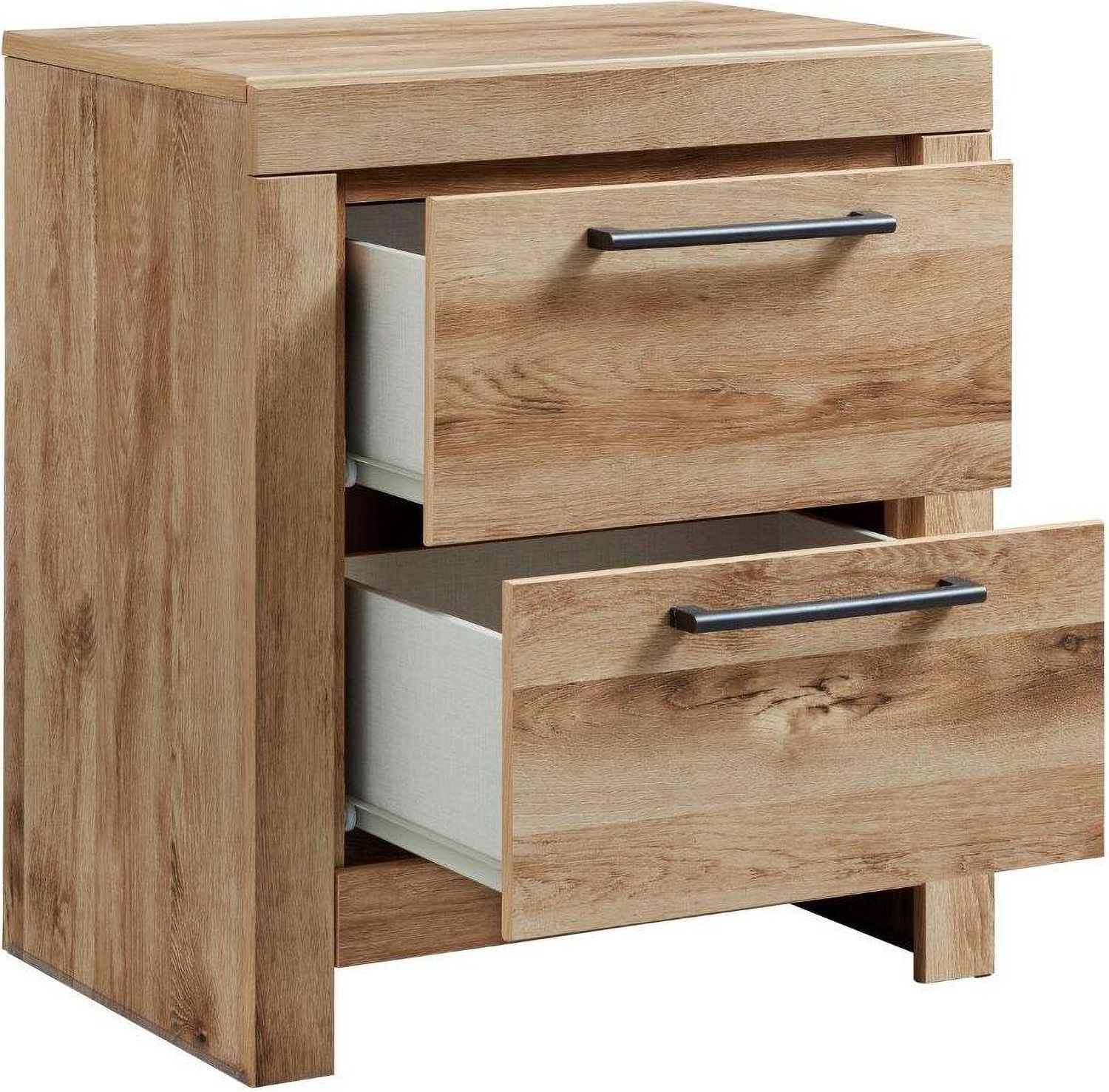 Hyanna Tan Two Drawer Nightstand B105092