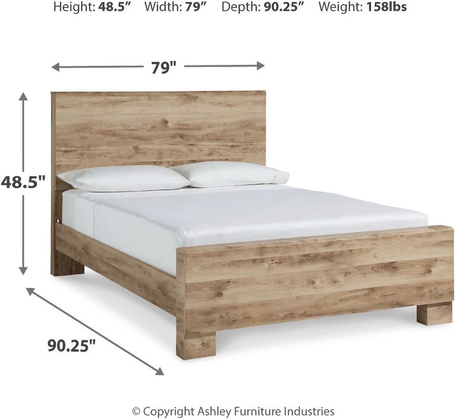 Hyanna Tan King Panel Bed B1050B10