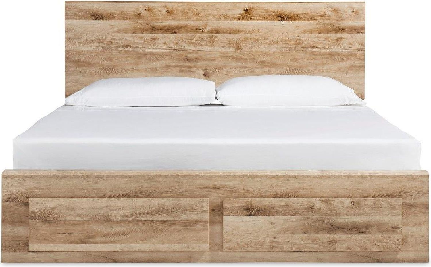 Hyanna Tan King Single Side Storage Platform Bed B1050B12