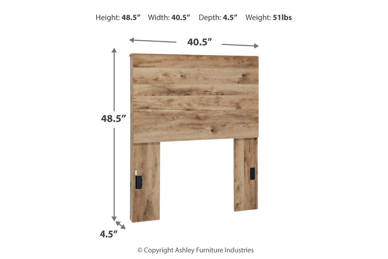 Hyanna Twin Panel Bed In Brown B1050B20