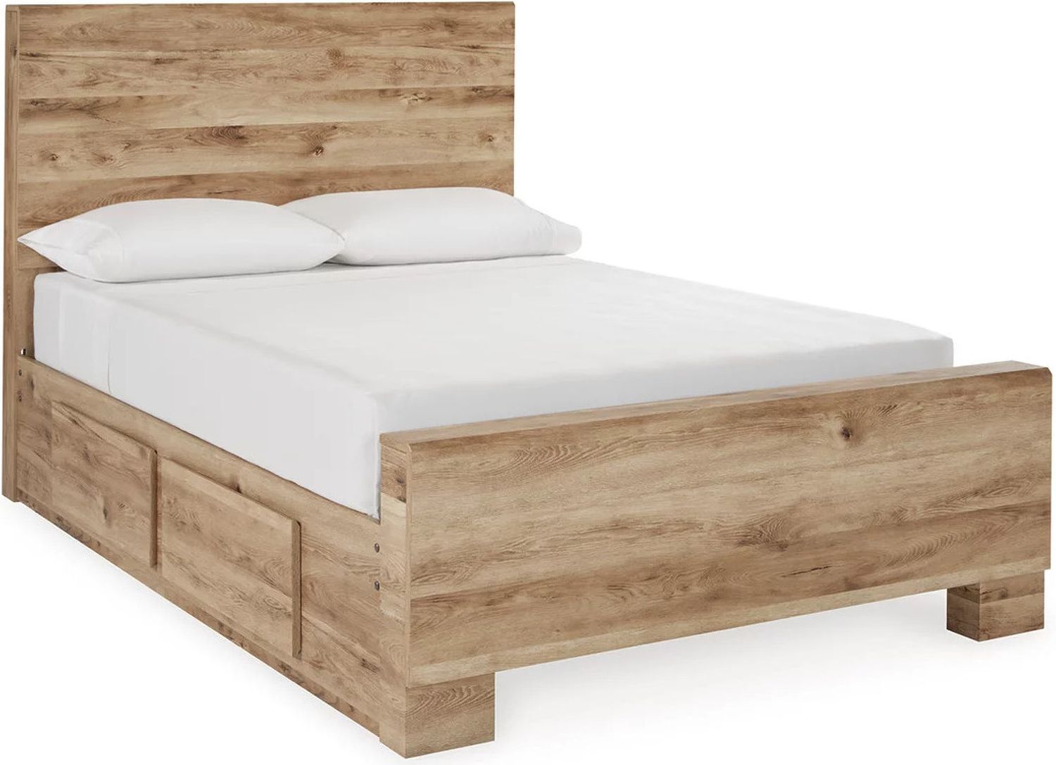 Hyanna Full Panel Bed with 1 Side Storage In Brown B1050B25