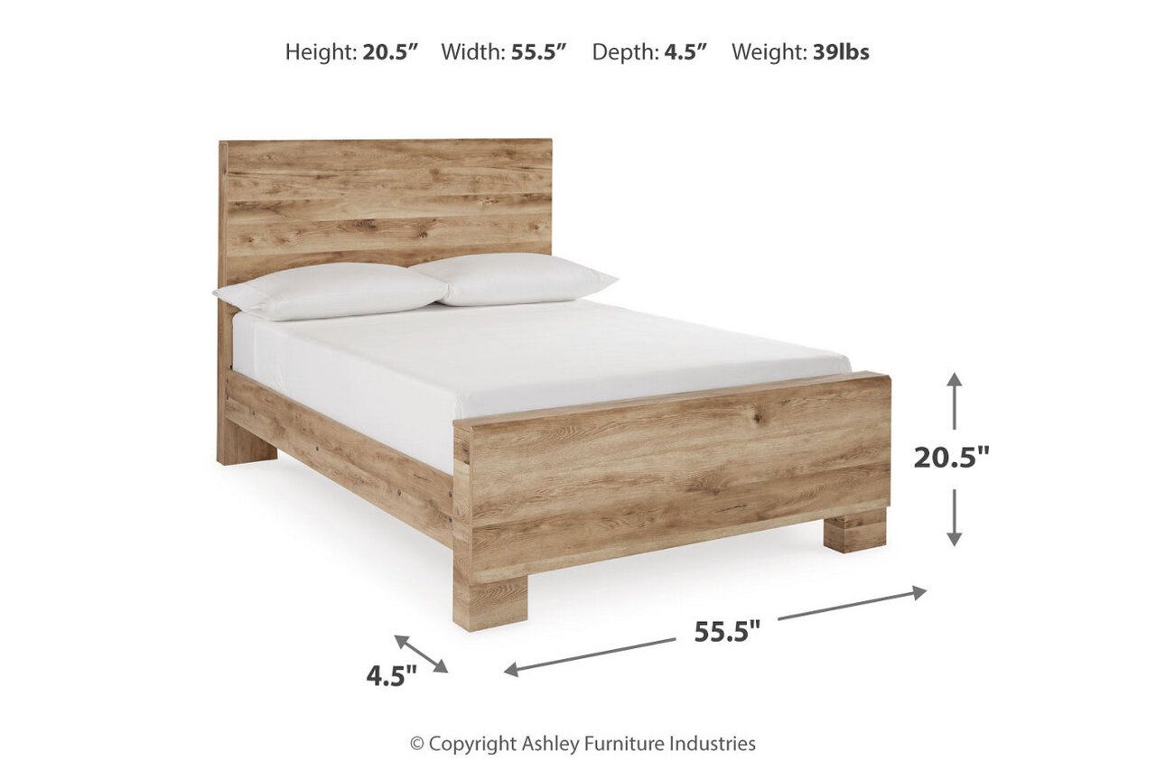 Hyanna Full Panel Bed with 1 Side Storage In Brown B1050B25