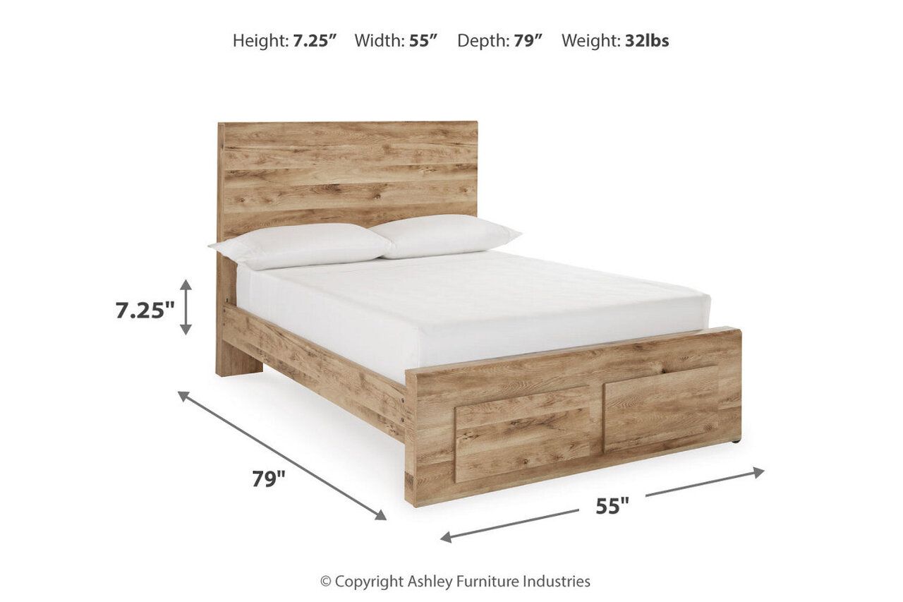 Hyanna Full Panel Bed with 1 Side Storage In Brown B1050B25